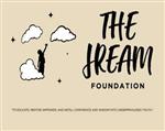 Logo for The Jream Foundation, Child in the clouds, touching a star.